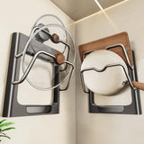 Maxbell Pot Lid Organizer Holder No Drill Wall Mount for Door Bakeware Cutting Board