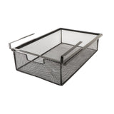 Maxbell Under Desk Organizer Mesh Basket Desk Hanging Drawer for Cabinet Home Office Black