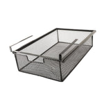 Maxbell Under Desk Organizer Mesh Basket Desk Hanging Drawer for Cabinet Home Office Black