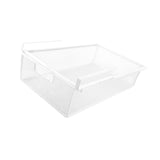 Maxbell Under Desk Organizer Mesh Basket Desk Hanging Drawer for Cabinet Home Office White