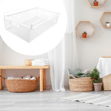Maxbell Under Desk Organizer Mesh Basket Desk Hanging Drawer for Cabinet Home Office White