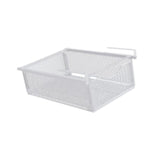 Maxbell Under Shelf Wire Basket Under Cabinet Hanging Drawer for Cabinet Office Home white