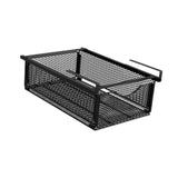 Maxbell Under Shelf Wire Basket Under Cabinet Hanging Drawer for Cabinet Office Home black