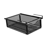 Maxbell Under Shelf Wire Basket Under Cabinet Hanging Drawer for Cabinet Office Home black
