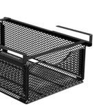 Maxbell Under Shelf Wire Basket Under Cabinet Hanging Drawer for Cabinet Office Home black