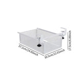 Maxbell Under Shelf Pull Out Storage Basket Closet Organizer for Bedroom Home Office white