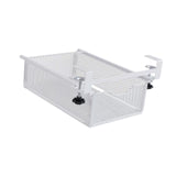 Maxbell Under Shelf Pull Out Storage Basket Closet Organizer for Bedroom Home Office white