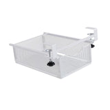Maxbell Under Shelf Pull Out Storage Basket Closet Organizer for Bedroom Home Office white