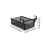 Maxbell Under Shelf Pull Out Storage Basket Closet Organizer for Bedroom Home Office black