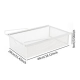 Maxbell Under Cabinet Hanging Drawer Metal Closet Organizer for Bathroom Living Room White