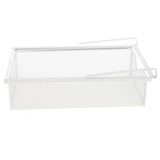Maxbell Under Cabinet Hanging Drawer Metal Closet Organizer for Bathroom Living Room White