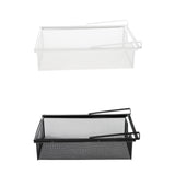 Under Cabinet Hanging Drawer Mesh Closet Hanging Basket for Wardrobes Office Black