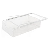 Under Cabinet Hanging Drawer Mesh Closet Hanging Basket for Wardrobes Office White