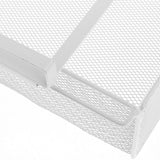 Under Cabinet Hanging Drawer Mesh Closet Hanging Basket for Wardrobes Office White
