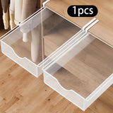 Under Cabinet Hanging Drawer Mesh Closet Hanging Basket for Wardrobes Office White
