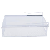 Maxbell Under Shelf Wire Basket Mesh Closet Hanging Basket for Office Wardrobes Home White
