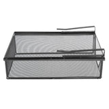 Maxbell Under Shelf Wire Basket Mesh Closet Hanging Basket for Office Wardrobes Home Black