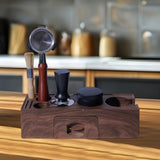 Maxbell Espresso Tamping Station Gift Portafilter Holder for Home Coffee Bar Kitchen