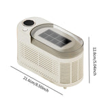 Mini Desktop Ice Maker Compact Low Power Ice Machine for Kitchen Home Office Without Power Cable