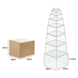Buffet Risers 5 Sided Dessert Table Display for Collection Cosmetics Dessert 8pcs