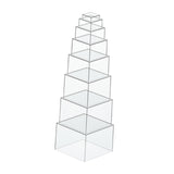 Buffet Risers 5 Sided Dessert Table Display for Collection Cosmetics Dessert 8pcs
