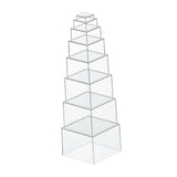 Buffet Risers 5 Sided Dessert Table Display for Collection Cosmetics Dessert 8pcs
