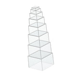 Buffet Risers 5 Sided Dessert Table Display for Collection Cosmetics Dessert 8pcs