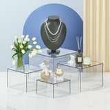 Buffet Risers 5 Sided Dessert Table Display for Collection Cosmetics Dessert 8pcs