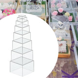 Buffet Risers 5 Sided Dessert Table Display for Collection Cosmetics Dessert 8pcs