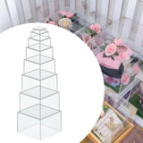Buffet Risers 5 Sided Dessert Table Display for Collection Cosmetics Dessert 8pcs