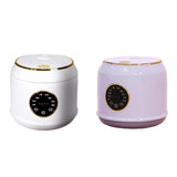 Digital Rice Cooker Auto Keep Warm 2L 7 Cooking Function for Pasta Eggs Soup white