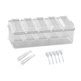Maxbell Ice Cooled Condiment Serving Container Sturdy for Indoor Work Party Supplies