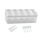 Maxbell Ice Cooled Condiment Serving Container Sturdy for Indoor Work Party Supplies