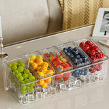 Maxbell Ice Cooled Condiment Serving Container Sturdy for Indoor Work Party Supplies