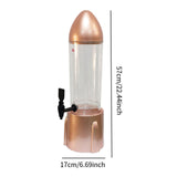Beer Dispenser 3L Tabletop Drink Dispenser for Home Bar Festive Celebrations Rose Gold