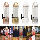 Beer Dispenser 3L Tabletop Drink Dispenser for Home Bar Festive Celebrations Rose Gold