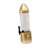 Beer Dispenser 3L Tabletop Drink Dispenser for Home Bar Festive Celebrations Gold