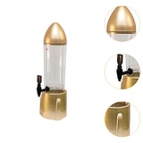 Beer Dispenser 3L Tabletop Drink Dispenser for Home Bar Festive Celebrations Gold