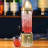 Beer Dispenser 3L Tabletop Drink Dispenser for Home Bar Festive Celebrations Gold