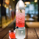 Beer Dispenser 3L Tabletop Drink Dispenser for Home Bar Festive Celebrations Silver