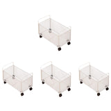 Maxbell Mesh Rolling File Cart with Wheels Rolling Organizer for Handbag Toys Office 48x30x30cm