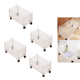 Maxbell Mesh Rolling File Cart with Wheels Rolling Organizer for Handbag Toys Office 48x30x30cm