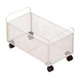 Maxbell Mesh Rolling File Cart with Wheels Rolling Organizer for Handbag Toys Office 38x30x30cm