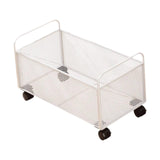 Maxbell Mesh Rolling File Cart with Wheels Rolling Organizer for Handbag Toys Office 38x30x30cm