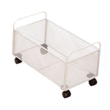 Maxbell Mesh Rolling File Cart with Wheels Rolling Organizer for Handbag Toys Office 48x25x30cm