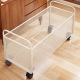 Maxbell Mesh Rolling File Cart with Wheels Rolling Organizer for Handbag Toys Office 38x25x30cm