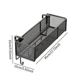 Maxbell Bedside Shelf Office Cubicle Wall Hanging Organizer for Phone Bedroom Tissue Black A