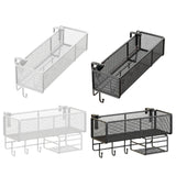 Maxbell Bedside Shelf Office Cubicle Wall Hanging Organizer for Phone Bedroom Tissue Black A