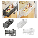 Maxbell Bedside Shelf Office Cubicle Wall Hanging Organizer for Phone Bedroom Tissue Black A