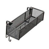 Maxbell Bedside Shelf Office Cubicle Wall Hanging Organizer for Phone Bedroom Tissue Black A